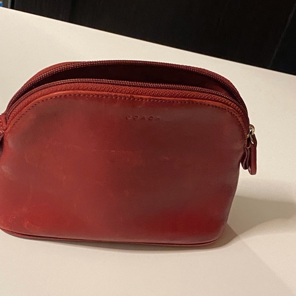 Coach Red zippered pouch - Picture 7 of 8